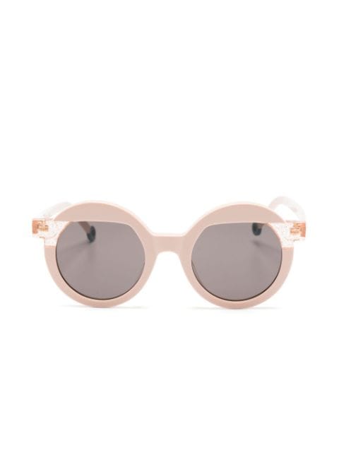 Kaleos Crewe glitter-detailed round-frame sunglasses