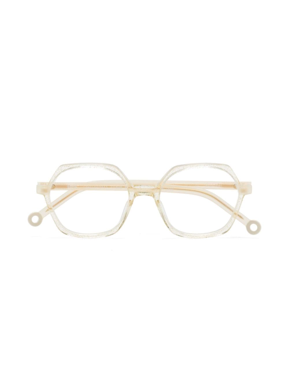 kaleos lunettes de vue madrigal 004 à monture géométrique - tons neutres