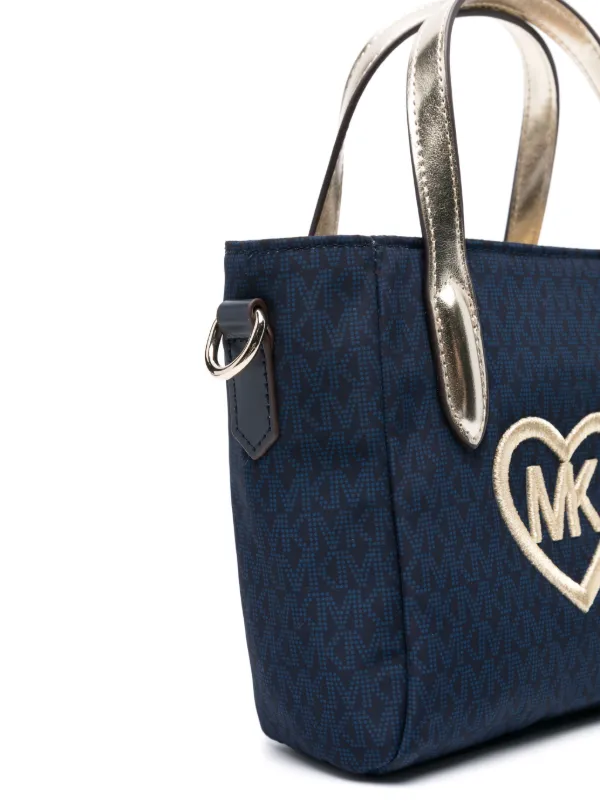 Michael kors store monogram tote blue