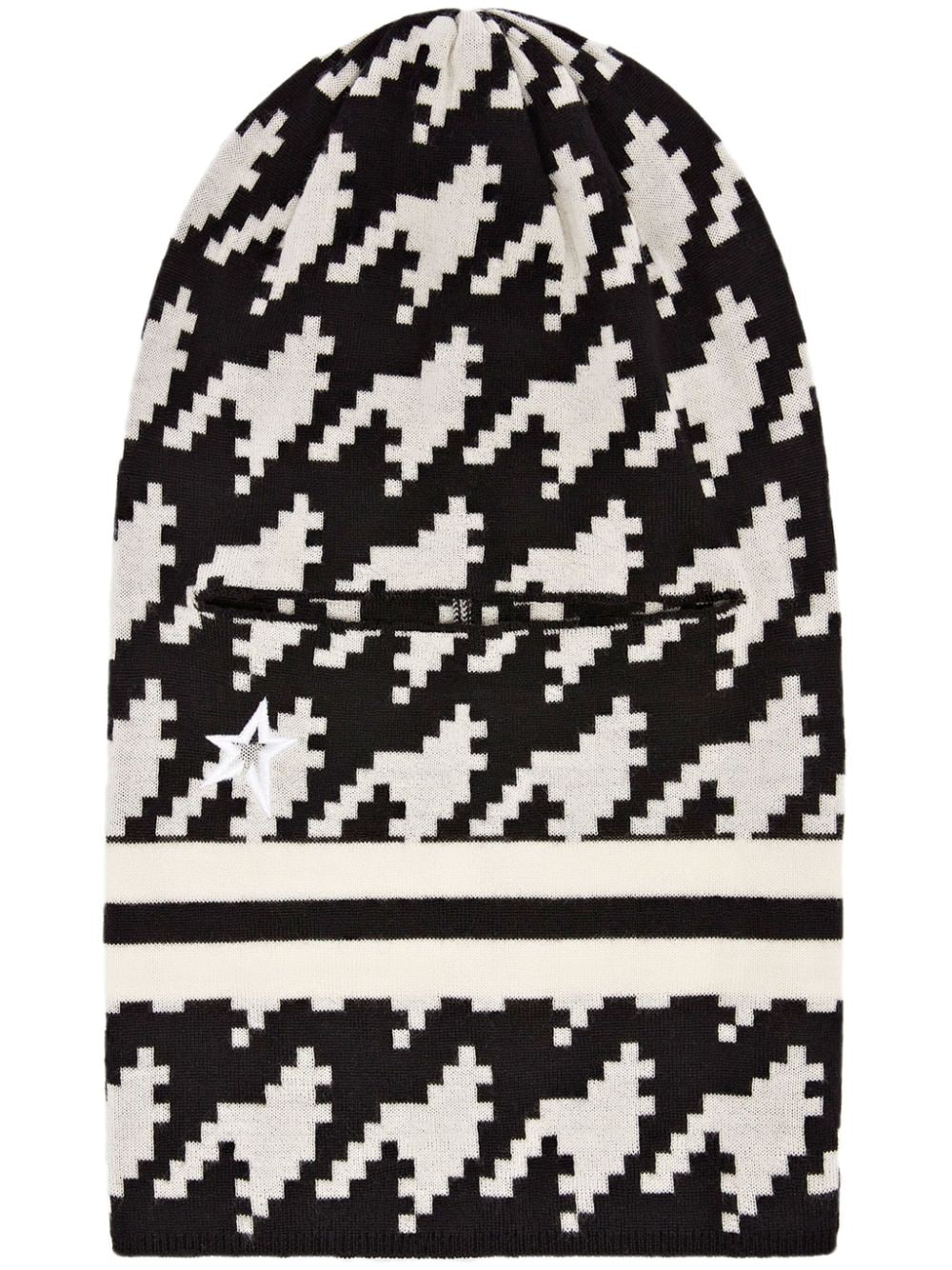 Image 1 of Perfect Moment Perfect houndstooth-pattern wool balaclava