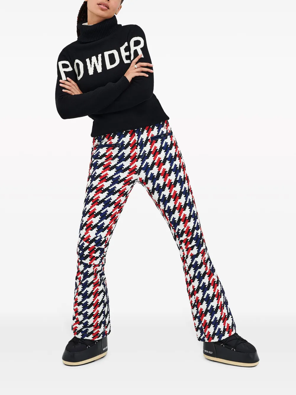Shop Perfect Moment Powder Sweater In Black