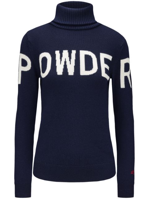 Perfect Moment Powder patterned-intarsia jumper