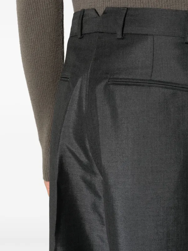 OUR LEGACY Tuxedo pressed-crease wide-leg Trousers - Farfetch