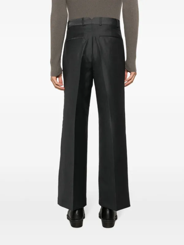 OUR LEGACY Tuxedo pressed-crease wide-leg Trousers - Farfetch