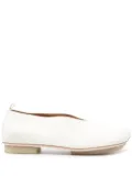 Uma Wang leather ballerina shoes - Neutrals