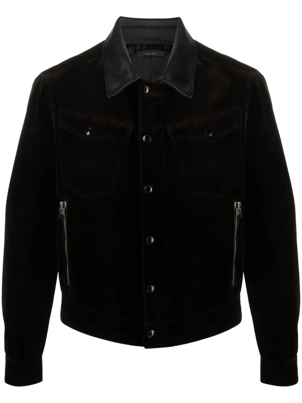 TOM FORD velvet western jacket Groen