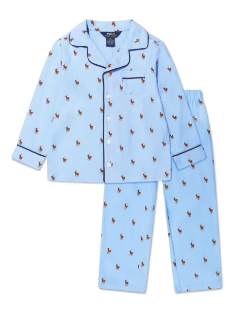 POLO RALPH LAUREN KIDS Polo Pony cotton pyjama set