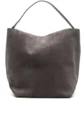TOTEME open-top suede tote bag - Grey