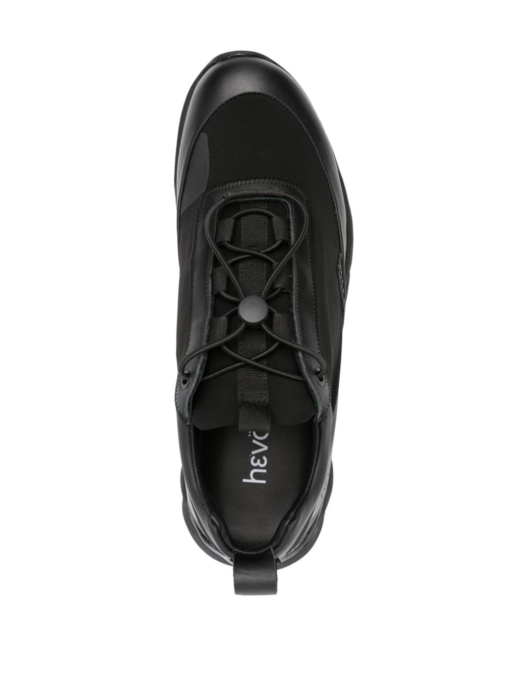 Shop Hevo Via Hadriatica Panelled Sneakers In Black