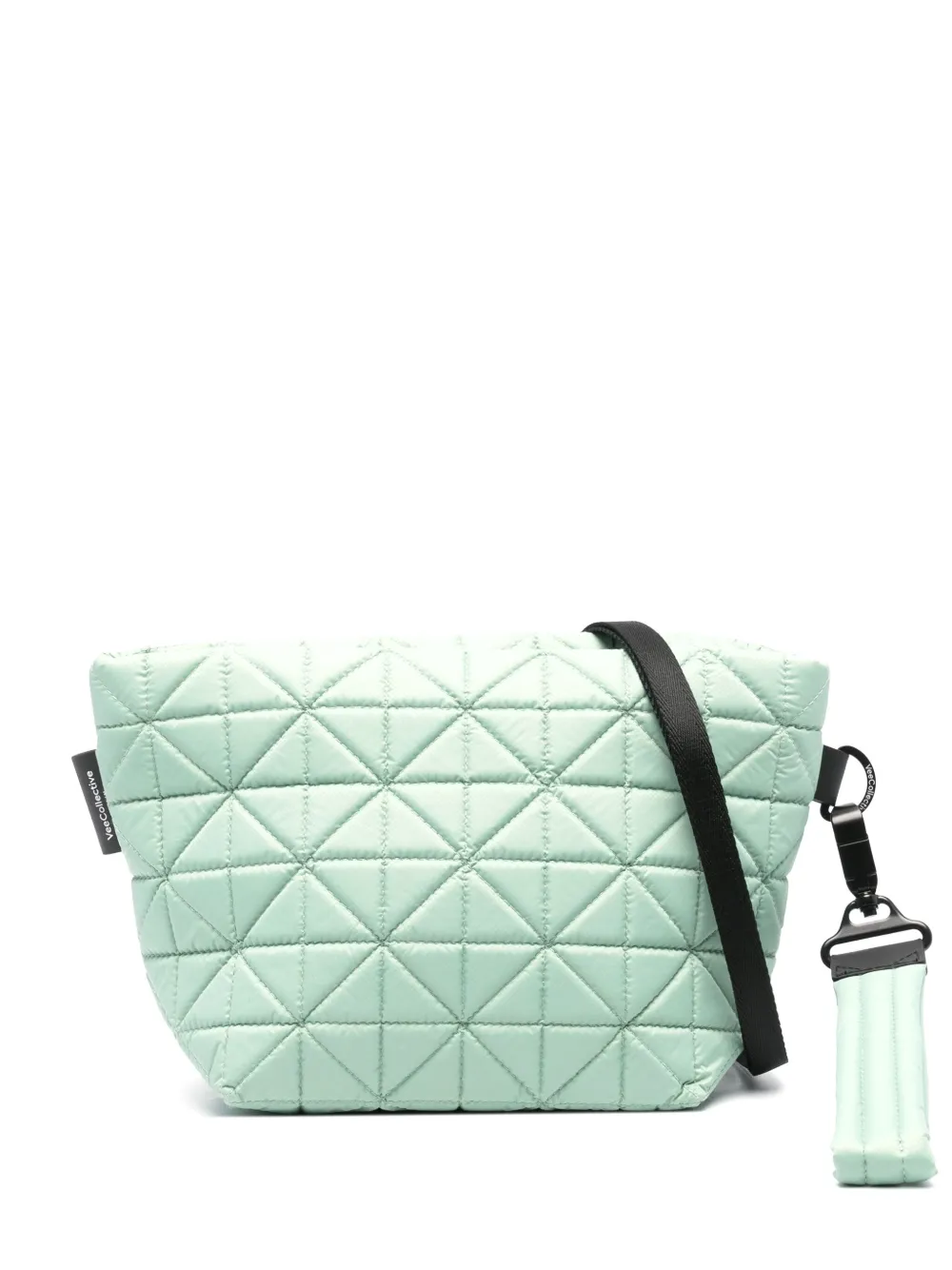 Veecollective Vee Padded Clutch Bag In Green