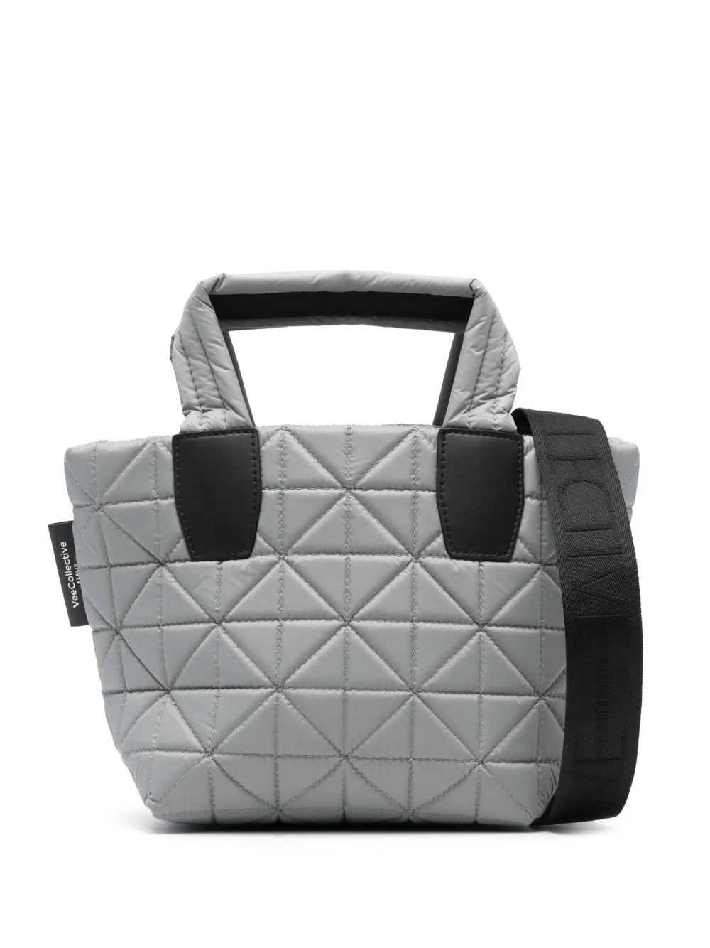 VeeCollective mini Porter geometric tote bag | Grey | Image 1