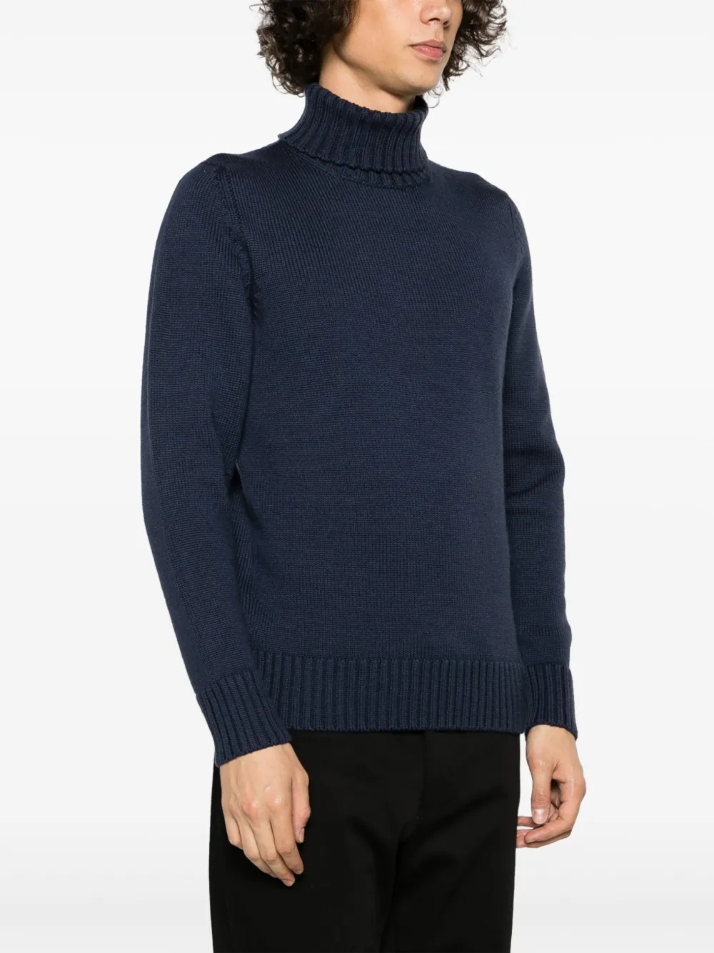 Drumohr Fijngebreide trui Blauw