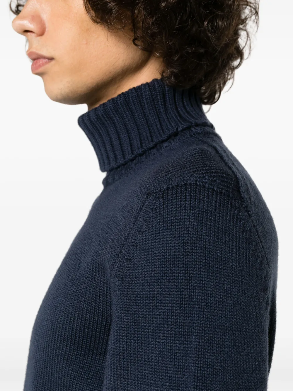Drumohr Fijngebreide trui Blauw