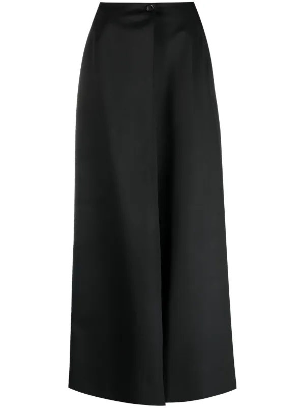Givenchy Wrap-design High-waisted Skirt in Black