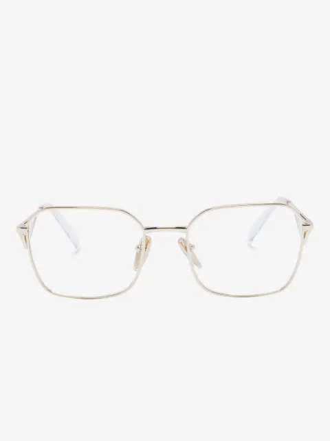 Prada Eyewear triangle-logo square-frame glasses