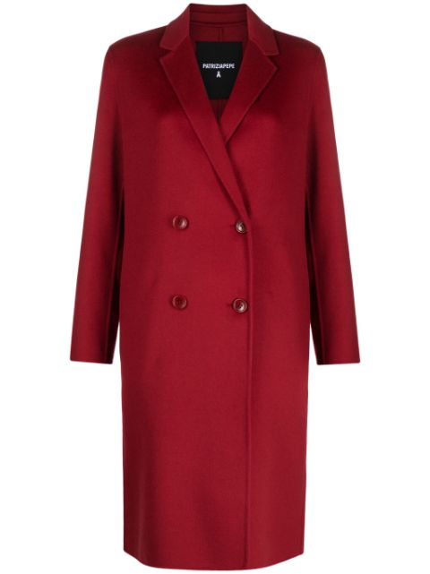 Patrizia Pepe double-breasted wool-blend coat