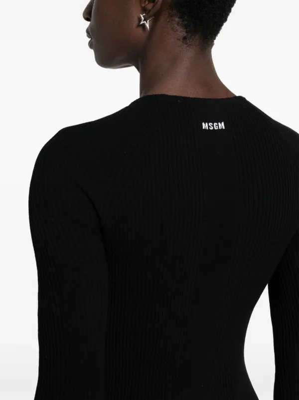 MSGM カットアウト プルオーバー | ブラック | FARFETCH JP