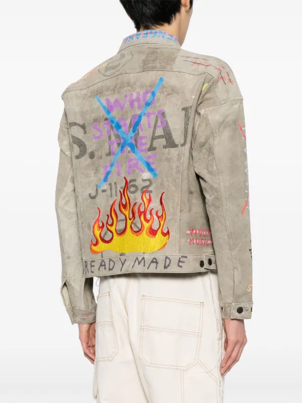 readymade trucker jacket 4 （READYMADE Embroidered Denim