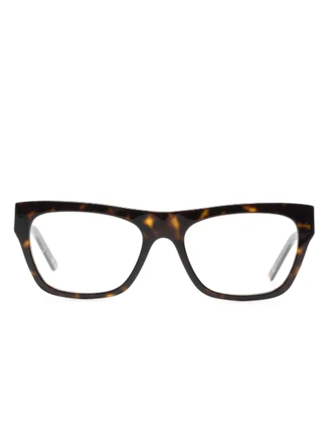 Balenciaga Eyewear tortoiseshell-detailed rectangle-frame glasses