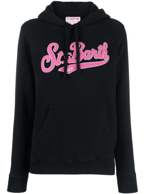 MC2 Saint Barth logo-patch cotton hoodie Women