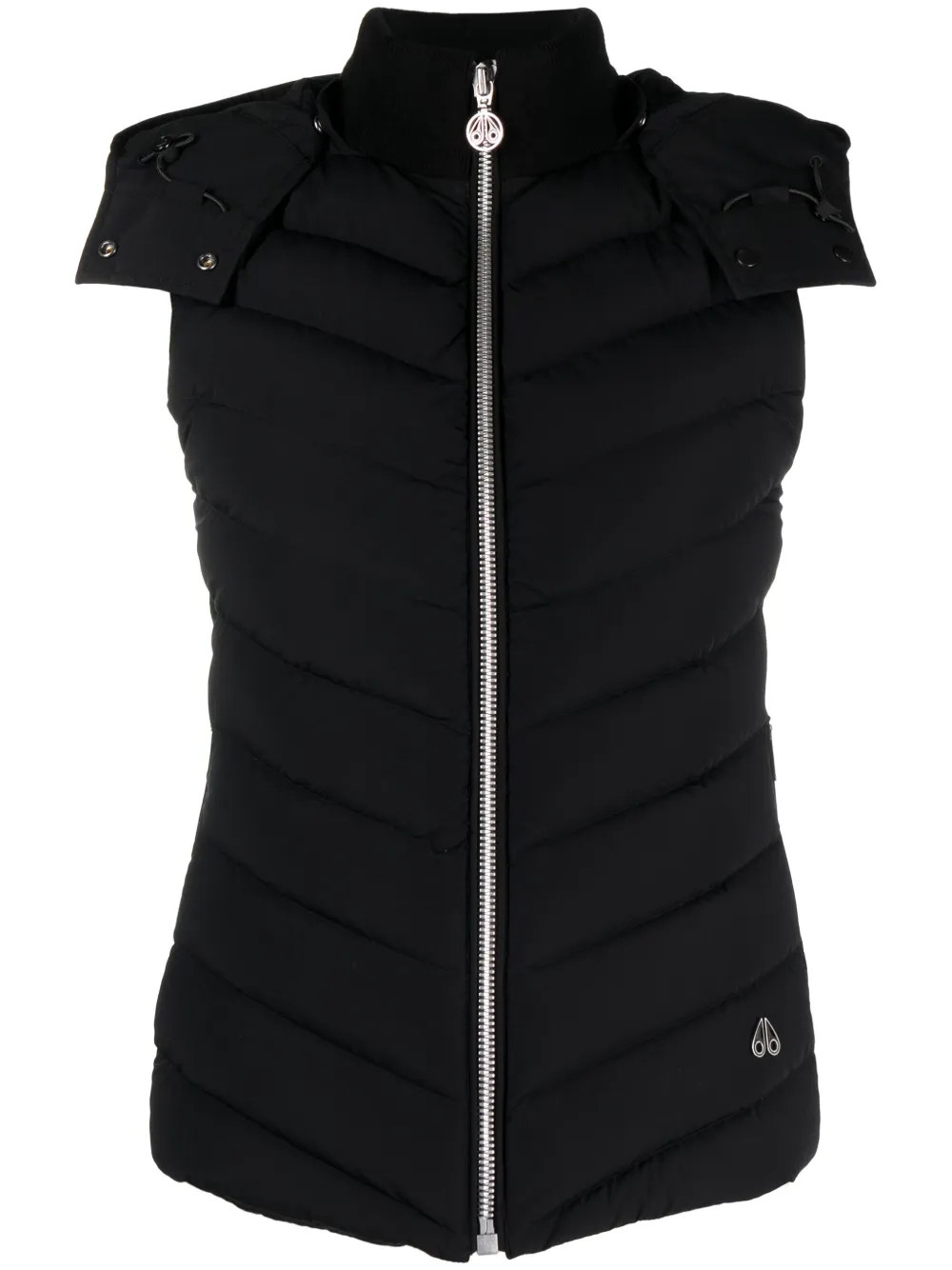 Moose Knuckles Rosewell Padded Gilet In Black