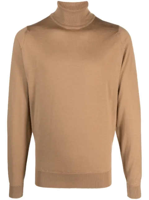John Smedley fine-knit wool roll-neck jumper
