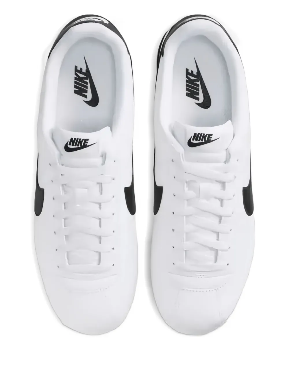Nike Cortez "campfire Orange" Sneakers In White