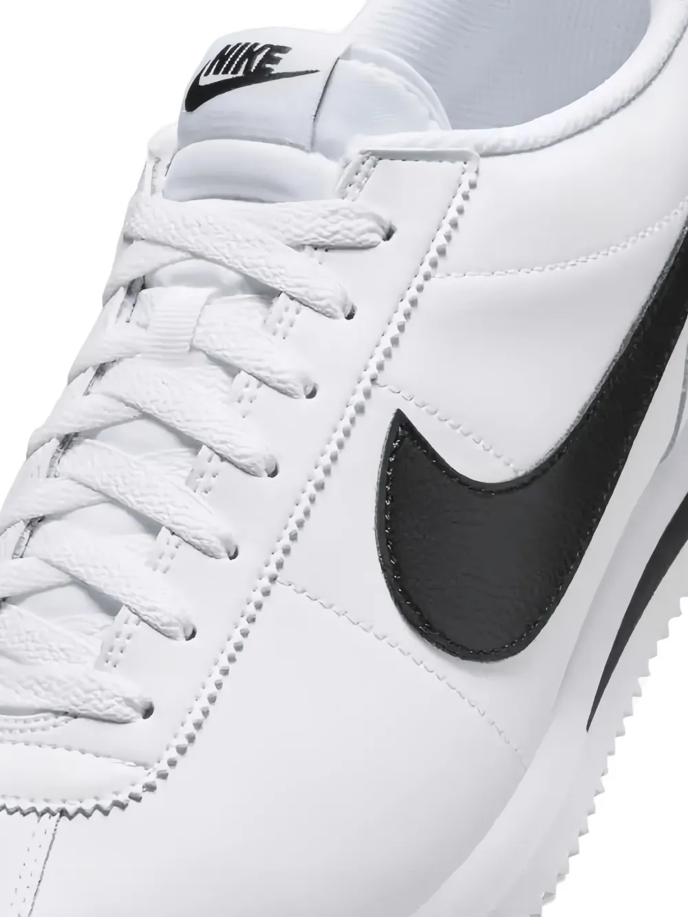 Nike Cortez "campfire Orange" Sneakers In White