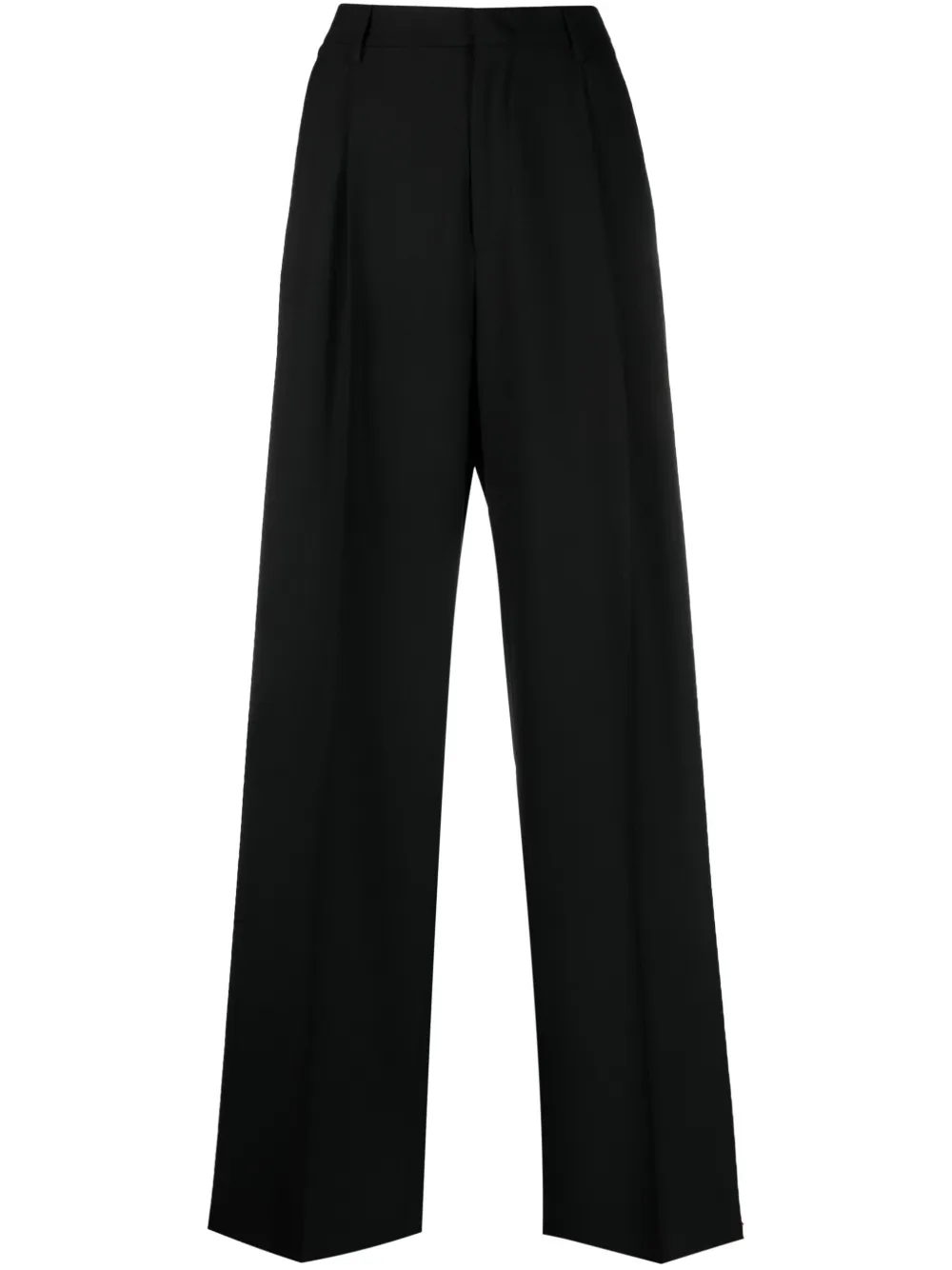 Tagliatore Pantalon met wijde pijpen Zwart