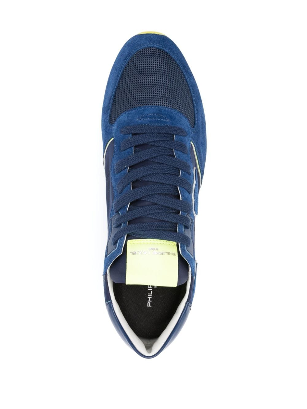 Shop Philippe Model Paris Tropez Lace-up Sneakers In Blue