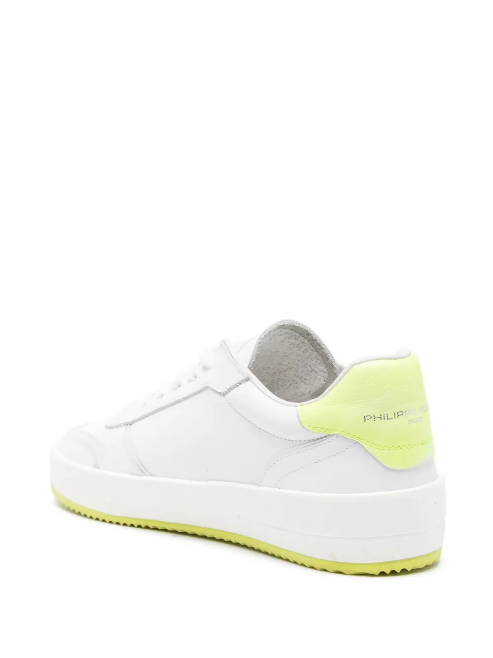 Shop Philippe Model Paris Lyon Logo-patch Sneakers In White