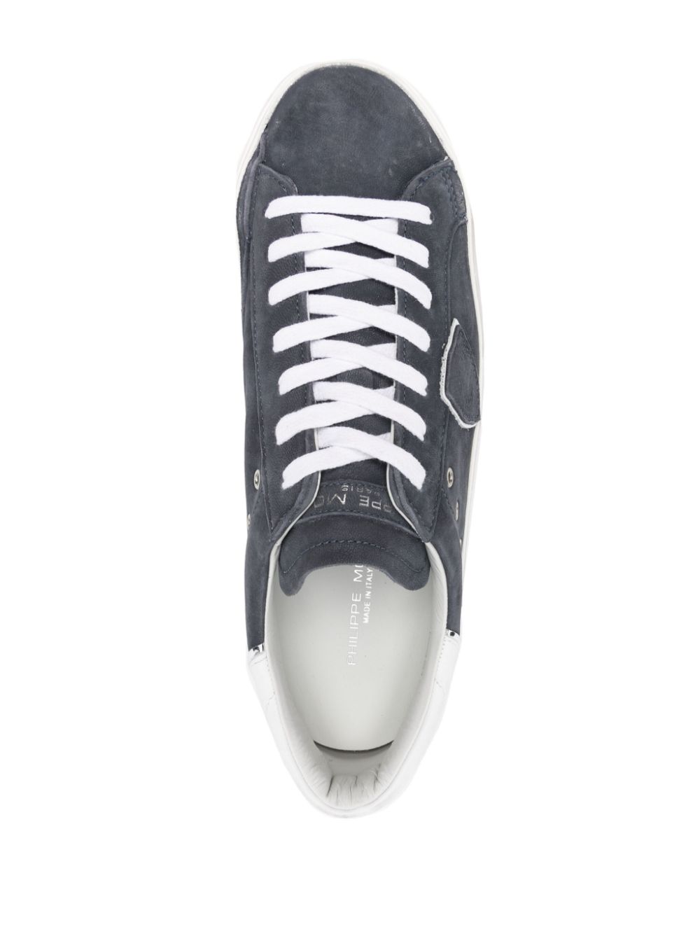 Shop Philippe Model Paris Paris Logo-patch Sneakers In Blue