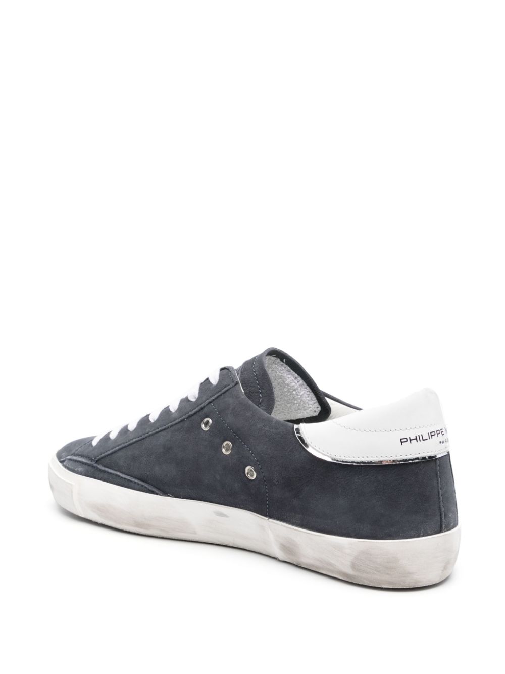 Shop Philippe Model Paris Paris Logo-patch Sneakers In Blue