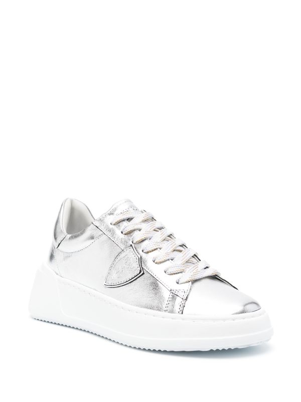 Philippe model shops metallic sneakers