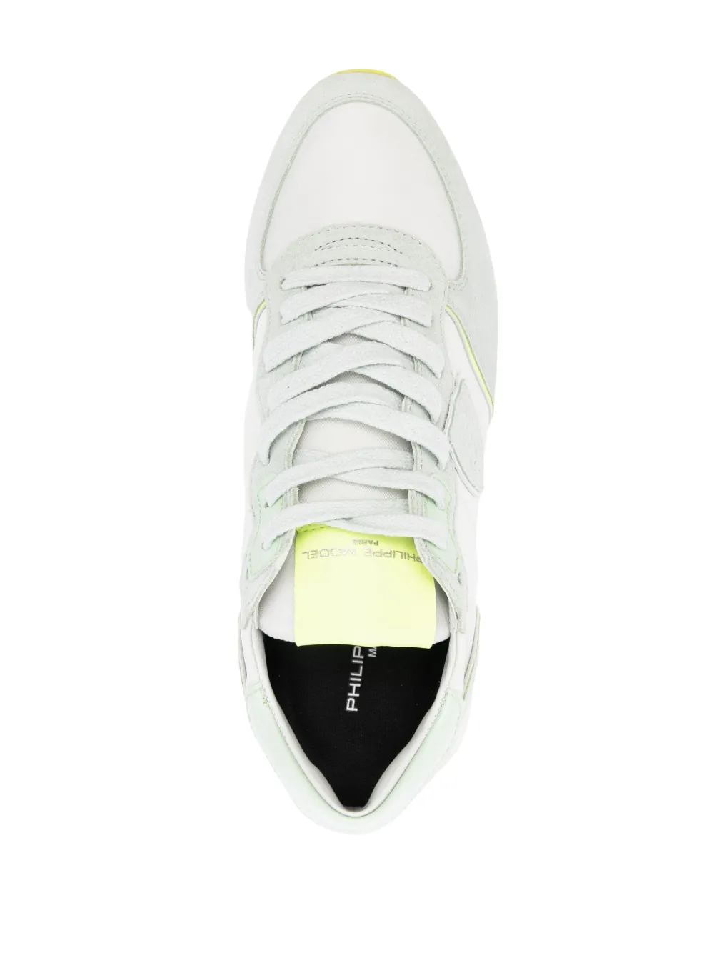 Shop Philippe Model Paris Tropez Lace-up Sneakers In Green