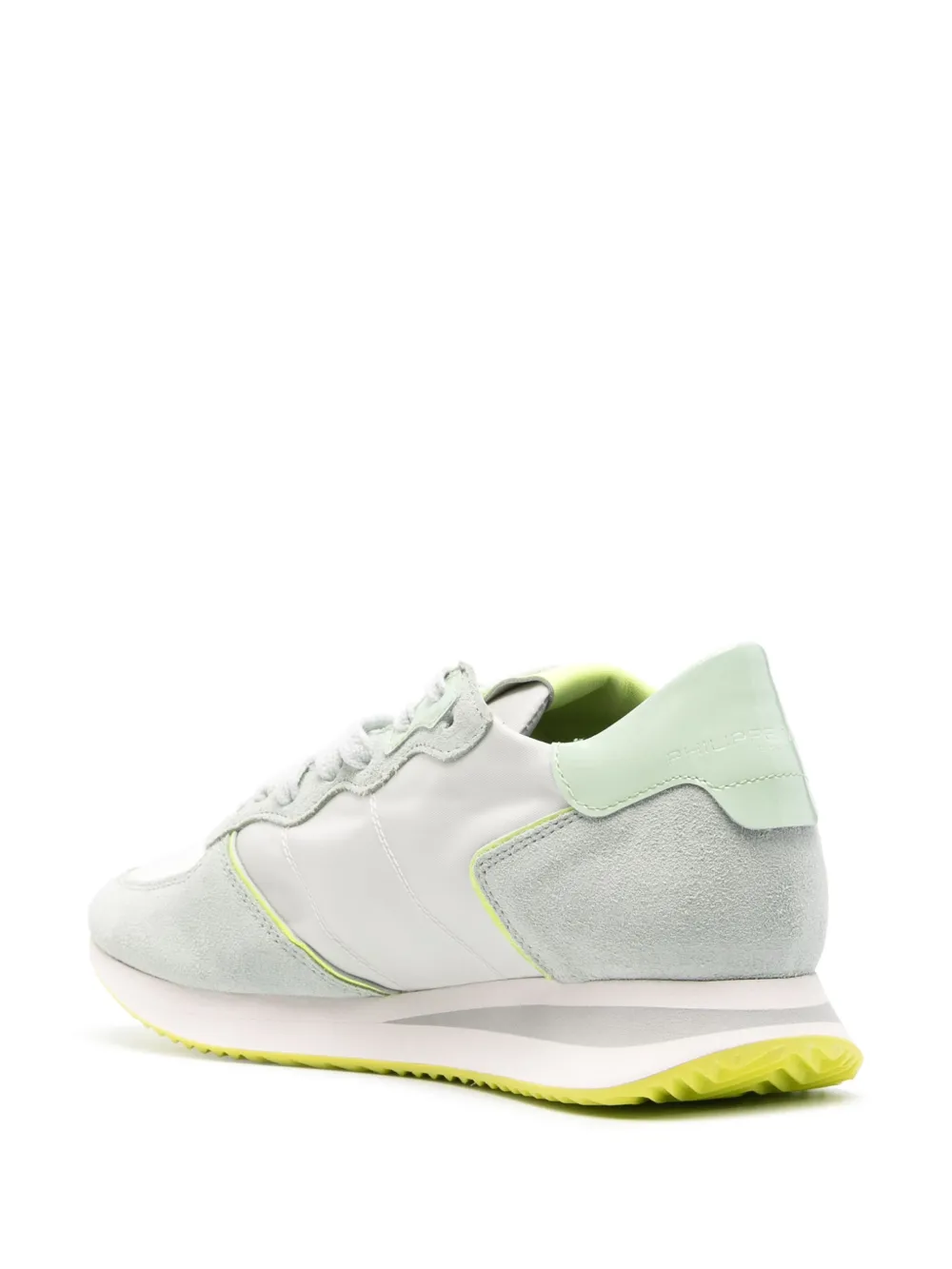 Shop Philippe Model Paris Tropez Lace-up Sneakers In Green