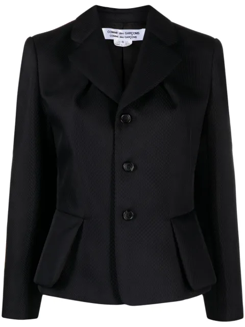 Comme Des Garçons Comme Des Garçons single-breasted textured blazer