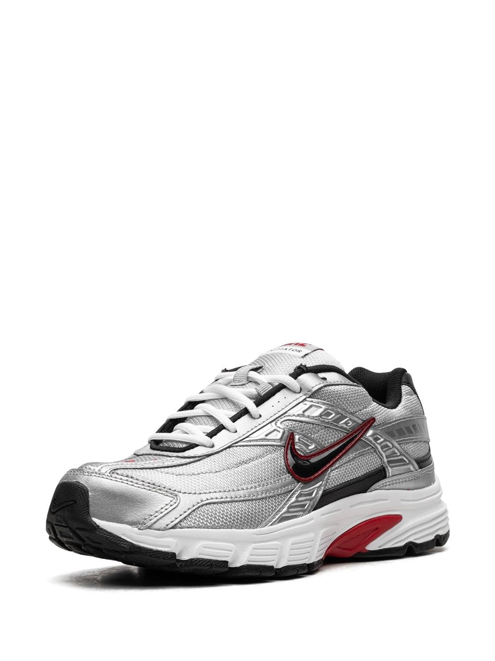 Shop Nike Initiator "metallic Silver Red" Sneakers In Grey