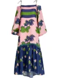 Silvia Tcherassi Oristano off-shoulder dress - Pink