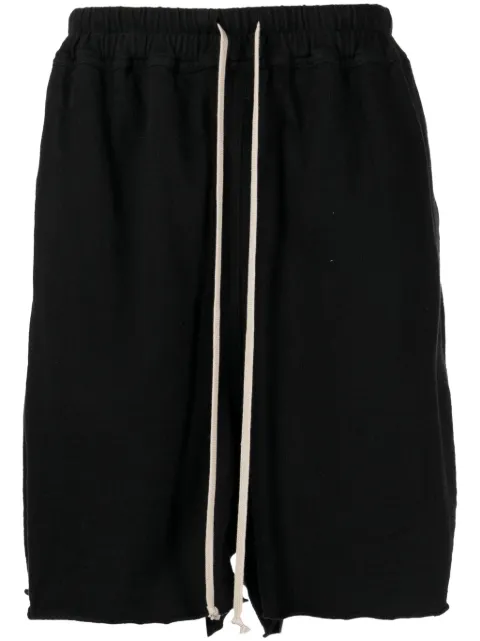 Rick Owens drop-crotch cotton shorts