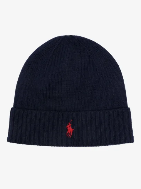 Polo Ralph Lauren bonnet en maille à patch logo