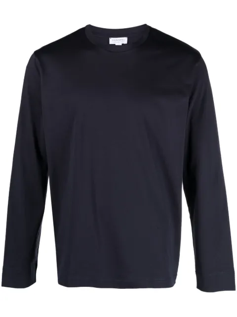 Sunspel playera con cuello redondo