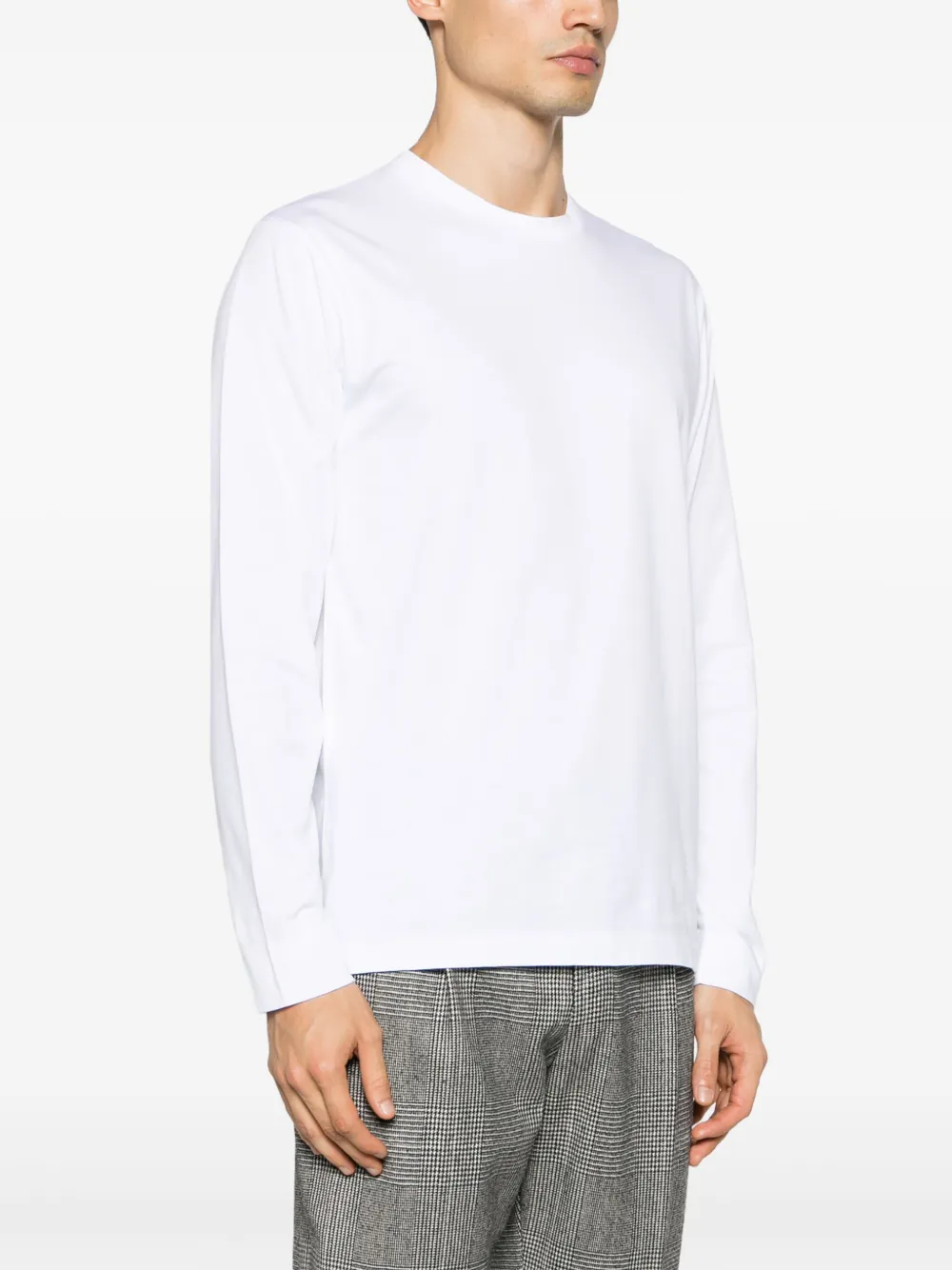 Sunspel T-shirt met ronde hals Wit