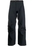 GR10K Titanus Arc belted loose-fit trousers - Blue