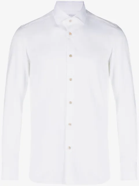 Boglioli long-sleeve cotton shirt