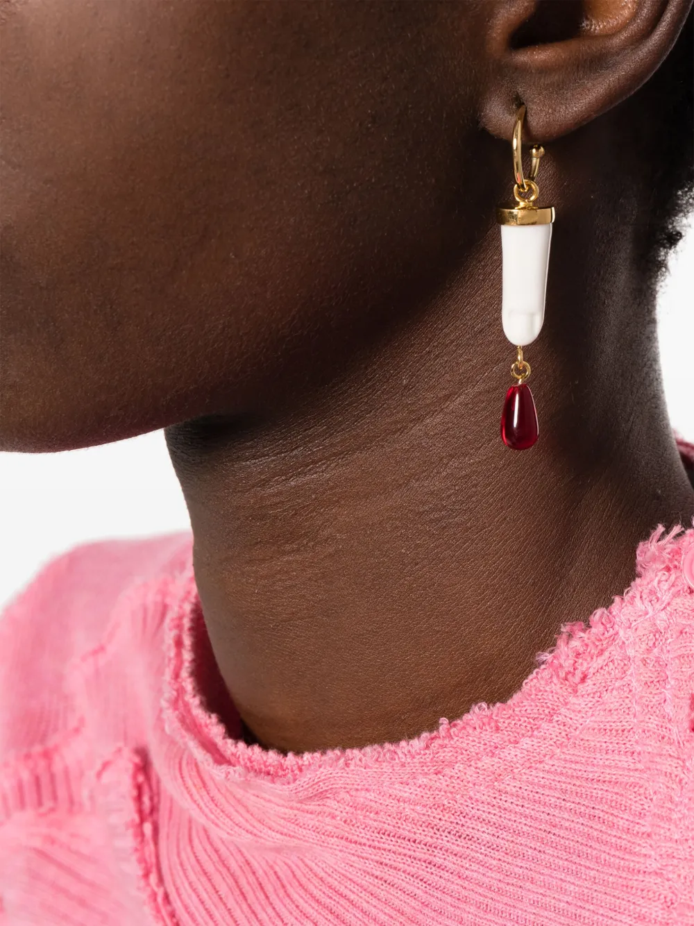 Andres Gallardo Blood drop earring - Goud