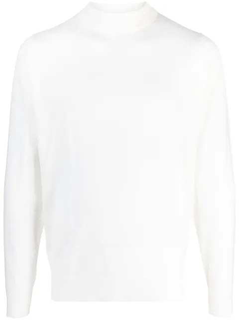John Smedley suéter con cuello falso 