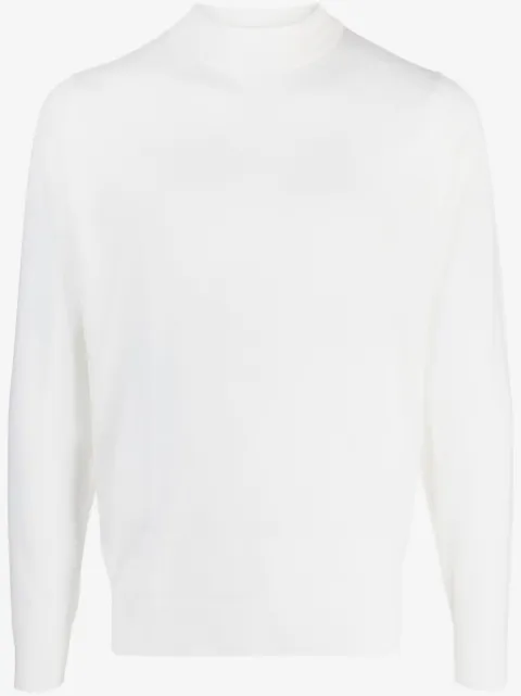 John Smedley mock-neck merino jumper