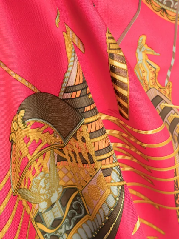 Hermès Pre-Owned 2000s Les Bissone De Venise Silk Scarf | Pink
