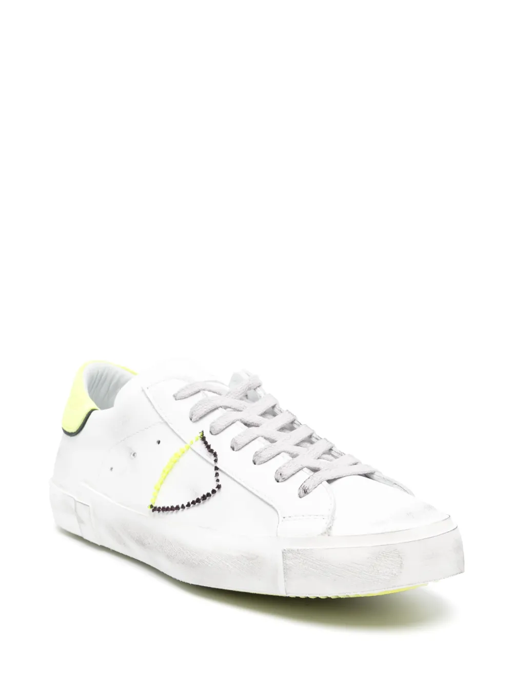 Shop Philippe Model Paris Paris Logo-patch Sneakers In White